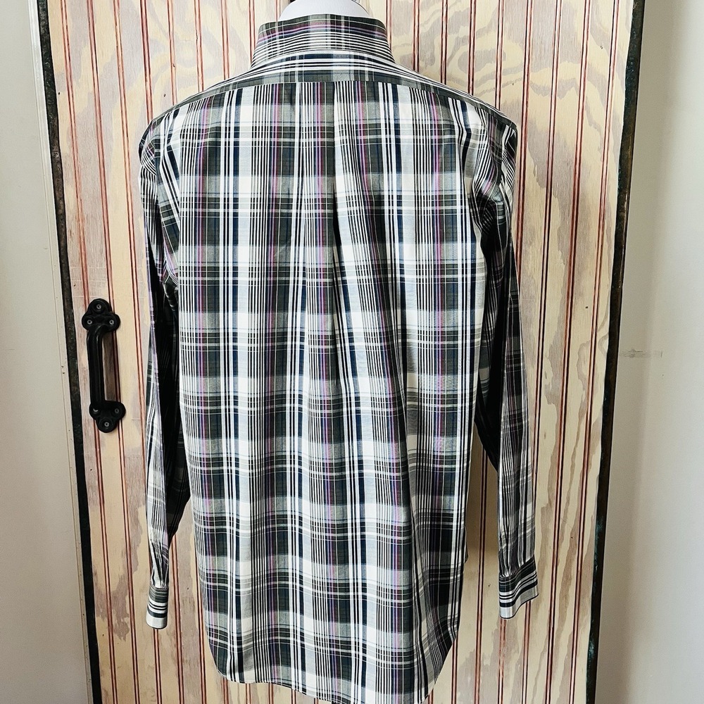 Brooks Brothers Original Polo Shirt Plaid Classic‎ Button Down Cotton Mens XL - Picture 5 of 7
